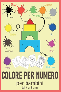 COLORE PER NUMERO Per Bambini Dai 4 ai 8 Anni