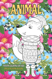Pattern Coloring for Kids - Animal - Stress Relieving Designs