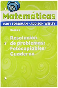 Scott Foresman Addison Wesley Math 2005 Spanish Problem Solving Masters and Workbook Grade 5
