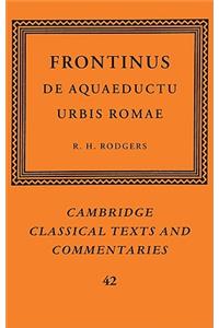 Frontinus: de Aquaeductu Urbis Romae