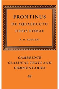 Frontinus: De Aquaeductu Urbis Romae