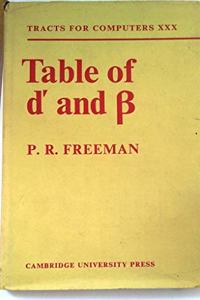 Table of d' and ss