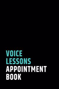 Voice Lessons Appointment Book