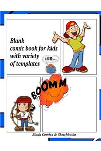 Blank comic book for kids