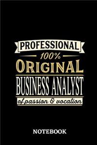 Professional Original Business Analyst Notebook of Passion and Vocation