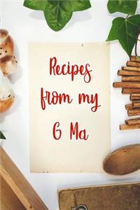 Recipes From My G Ma