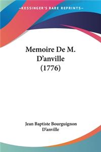 Memoire De M. D'anville (1776)