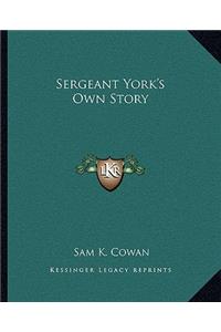 Sergeant York's Own Story