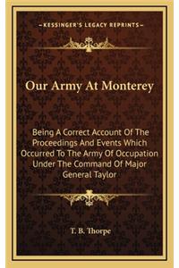 Our Army at Monterey