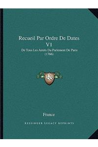 Recueil Par Ordre De Dates V1