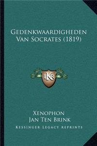 Gedenkwaardigheden Van Socrates (1819)