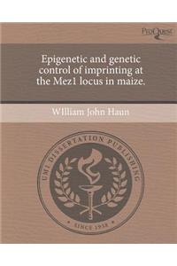 Epigenetic and Genetic Control of Imprinting at the Mez1 Locus in Maize.