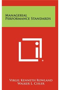 Managerial Performance Standards