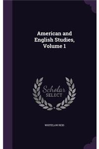 American and English Studies, Volume 1