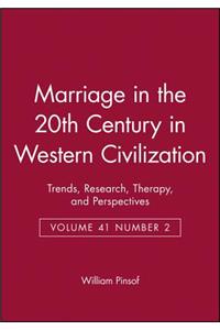 Marriage in the 20th Century in Western Civilization