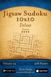 Jigsaw Sudoku 10x10 Deluxe - Extreme - Volume 24 - 468 Logic Puzzles