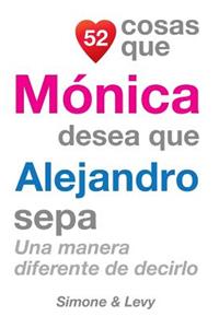 52 Cosas Que Mónica Desea Que Alejandro Sepa