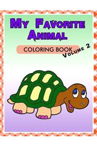 My Favorite Animal Coloring Book Volume 2