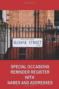 Special Occasions Reminder Register with Names & Addresses