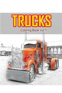 Trucks Coloring Book Vol.1