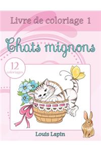 Livre de coloriage chats mignons