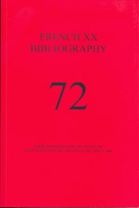 French XX Bibliography, Issue 72