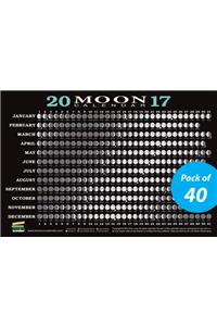 2017 Moon Calendar Card (40-Pack)