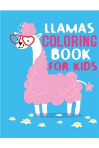 Llamas Coloring Book for Kids