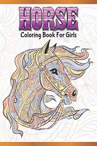 Horse Coloring Book For Girls
