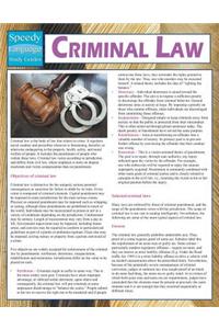 Criminal Law (Speedy Study Guides)