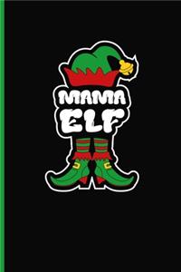 Mama Elf Dot Grid Christmas Notebook