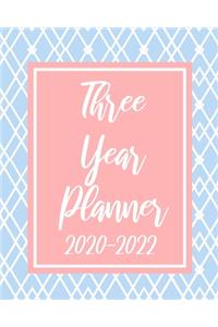 Three Year Planner 2020-2022