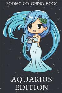 Zodiac Coloring Book Aquarius Edition