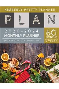 5 Year Monthly Planner 2020-2024