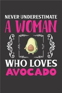 Never Underestimate A Woman Who Loves Avocado