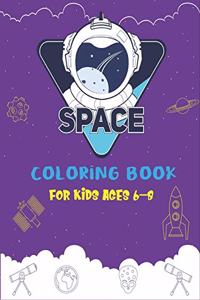 Space Coloring Book for Kids Ages 6-8