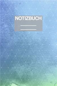 Notizbuch A5 Muster Hellblau Wasserfarben
