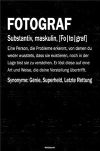 Fotograf Notizbuch