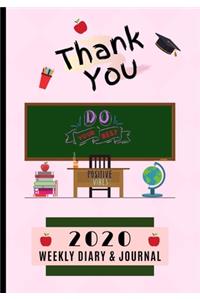 Thank You 2020 Weekly Diary & Journal