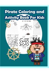 Pirate Coloring and Activity Book for Kids