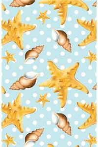 Bullet Journaling Notebook Starfish & Seashells