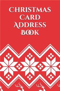 Christmas Card Address Book