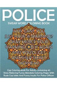 Police Swear Word Coloring Book
