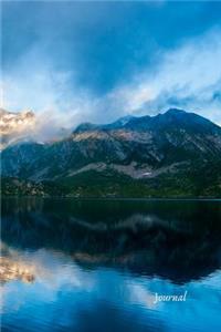 Journal: Mountains Overlooing a Serene Lake - 6 X 9