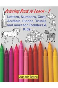 Coloring Book to Learn - 1