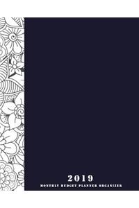 2019 Monthly Budget Planner Organizer