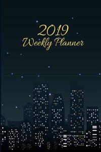 2019 Weekly Planner: Weekly Schedule Organizer - Agenda Planner for the Next Month - Goals, Project, to Do List, Follow Up for Your Task or Work