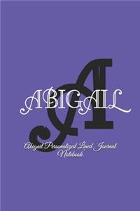 Abigail Personalized Lined Journal Notebook