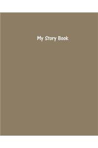 My Story Book - Create Your Own Picture Book with Khaki Cover