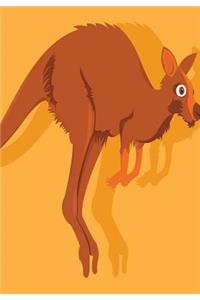 Cute Jumping Kangaroo Notebook